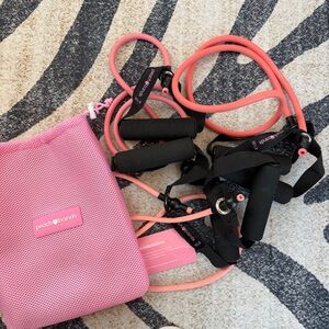 Set of Peach Tube Resistant Workout Bands